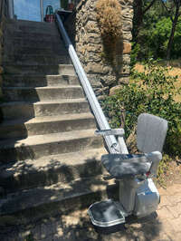 Vignette de la référence Monte-escalier droit extérieur